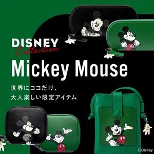 Mickey Mouse leather wallet. FRESH FROM TOKYO!